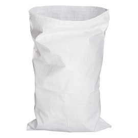 SKIR'CO (Pack of 5) White PP Woven Sacks 50 x 80 cm Polypropylene Bags Rubble Construction Bag Waste Disposal Bags