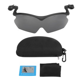 Clip Cap Sports Sunglasses TAC UV400 Outdoor Polarized Sunglasses Can Be Clipped On The Hat for Fishing Cycling Traveling Dark Grey Lens