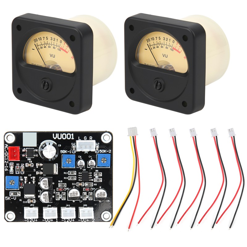 TS-DB45-Q 2Pcs Power Amplifier DB Meter Backlight Audio Level Tester