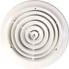HBW 10" Round Ceiling Diffuser White Powder Coated with Outside