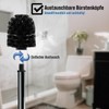 Daloual - 3 x Replacement Toilet Brush Head Black Diameter