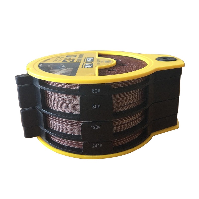 Flexovit 125mm Hook and Loop Sanding Disc Dispenser Pack 125mm