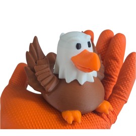Quirky Eagle Duck Figurine – Funny Collectible Dashboard & Desk Décor – 3D Printed in Canada