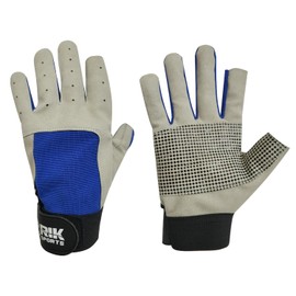 RIK SPORTS Sailing 2 Finger Shorts and 3 Full Finger Silicone Grip Padded Palm Gloves for Yachting Water Sports Stand-Up Boarding, Kayaking, and Rowing for Men, Women & Youth. (Blue, X-Small)