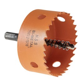 Hole Saw Drill Bit with Pilot Drill Hole Milling Cutter High-Speed Steel HSS Bi-Metal Professional Attachment for Aluminium, Wood, Cast Iron, Brass, for Hand Drill or Cordless Screwdriver with 1/4