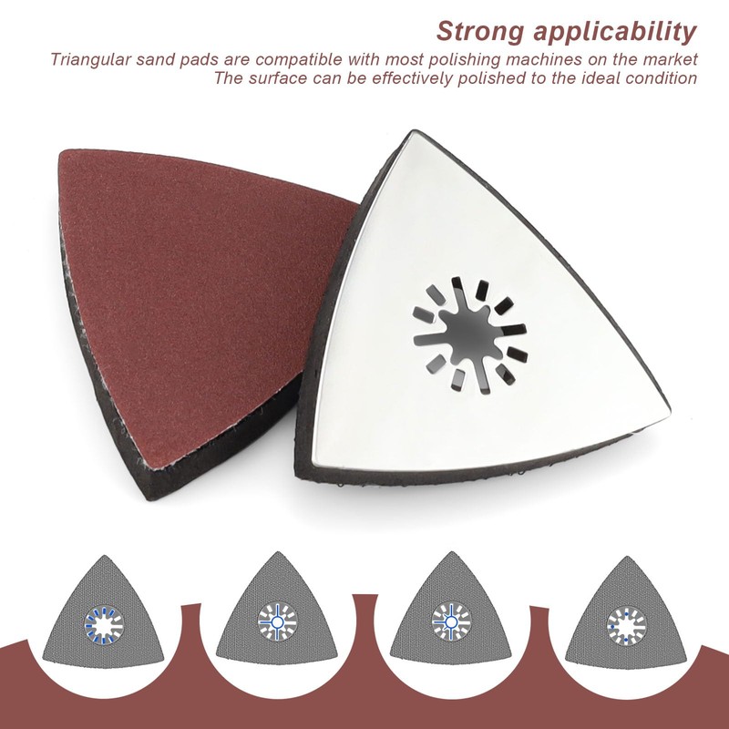 Set of 4 Triangle Sanding Discs PARFCO Multitool Sanding Plate