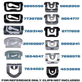 GM Replacement For 1967-1985 Impala  Rear Glass Window Windshield Molding Trim Reveal Clips