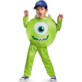 [SCLYX] Monsters Inc. Microphone Cosplay Costume, 3-piece Set, Yellow Green, Blue Hat Included, Kids, Kids, Unisex, Boys, Girls, Super Cute, Moemoe, 100% Attention Rate, Halloween Costume, Kids