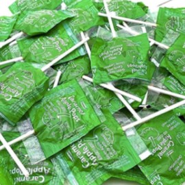Tootsie Caramel Apple Pops Individually Wrapped Caramel Covered Green Apple Lollipop (3 Pound)
