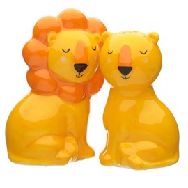 Puckator Zooniverse Lion Ceramic Salt & Pepper Set