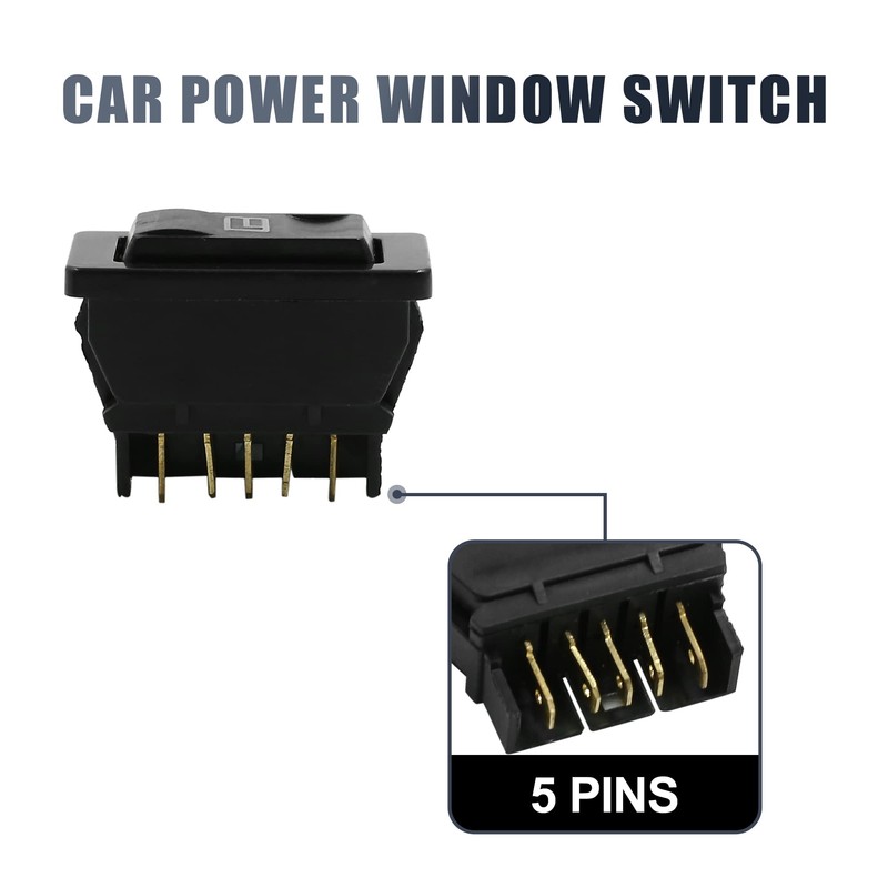 sourcing map Electric Window Regulator Switch Universal Pack of 4
