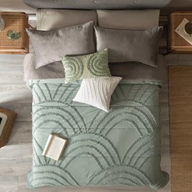 Vianney Cobertor Matrimonial Xl / Qs Austral Verde C Borrega Vianney