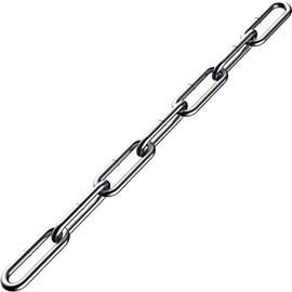Stainless Steel Chain, Lsquirrel 6.5 ft Metal Chain Utility Chain Link Chain for Decorative Chain, Hanging Bird Feeder, Pets, Jewelry Making etc (1/8 inch - 6.5 feet)