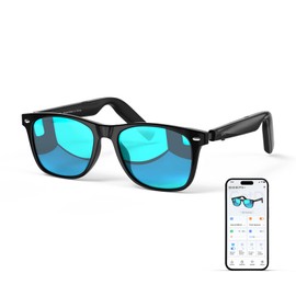 AI Glasses for Men & Women, Smart Glasses Powered by ChatGPT, AI Real-time Translation with 147 languages, 11H Music Play, Bluetooth Sunglasses with Polarized Lens, UV Protection for Daily Use, Travel