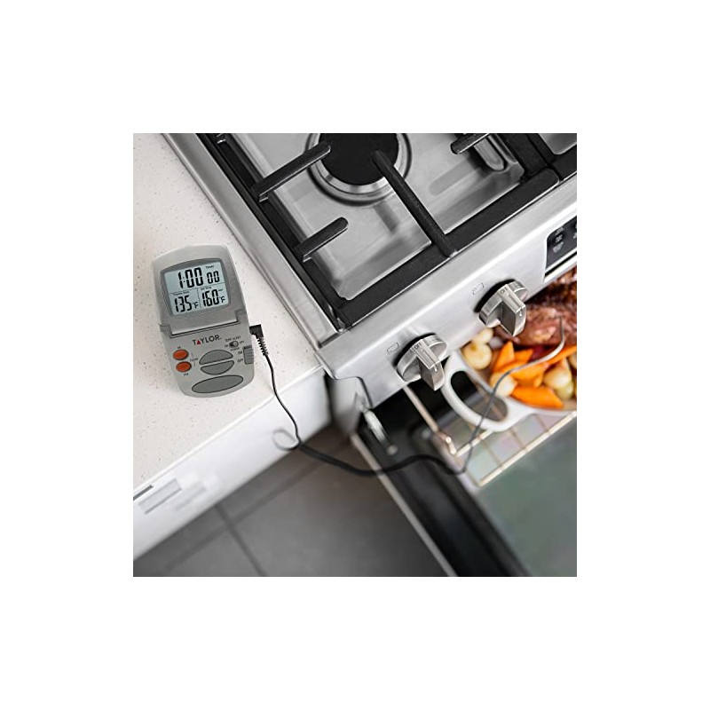 Taylor Precision Products - Termómetro digital con sonda y temporizador
