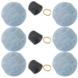 WELURE 6 90107 Dry & 3 90585 Foam Filters with 3 Retaining Bands Replacements for Shop-Vac/VacMaste/Genie vacuums 4 Gallon Vacuum: 85S200