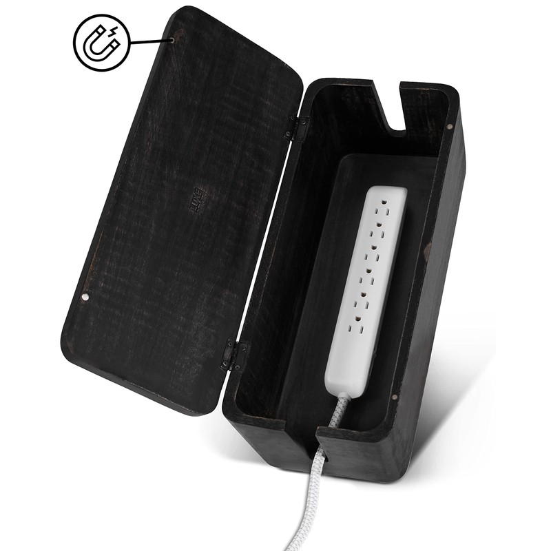 Large Cable Management Box - Cable Organizer Box and Power
