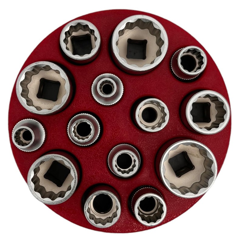 Alkan Round Magnetic Organiser for 3/8 Inch (10.0 mm) Sockets