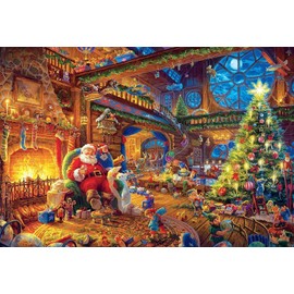 Jigsaw Puzzles for Adults 500 Piece Santa Claus 20.5 x 15 Inch Jigsaw Puzzles for Adults Educational Game 500 Pieces Christmas Puzzles for Adults