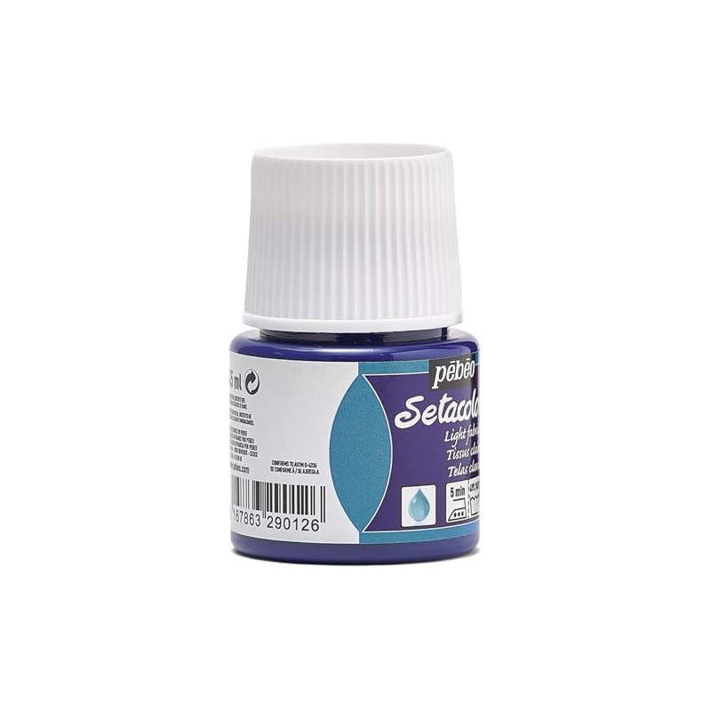 ぺべオ(Pebeo)布に描ける絵具 セタカラー透明色45ml ウルトラマリンブルー 12