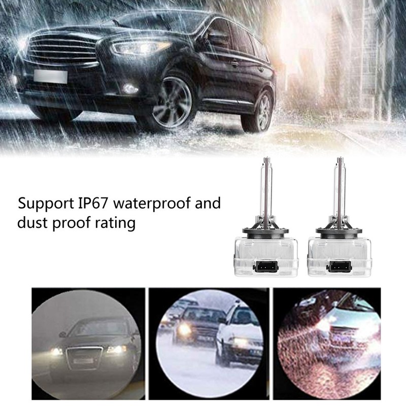 2Pcs D1S 6000K 35W Car Xenon Lamp Headlight Replacement Bulbs