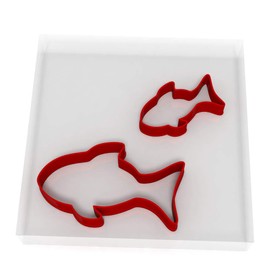 Fish Set of 2 Value Cookie/Fondant Cutters Pair 5CM + 8CM