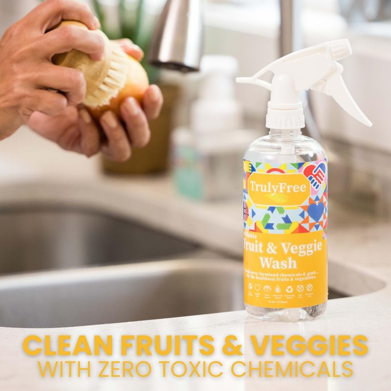 Truly Free Fruit and Vegetable Wash - Veggie Wash Removes