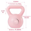 KHTO Kettlebells Fitness Exercise-Pink Strength Training Kettlebell Sets,Dumbbell Weights for