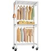 FUTASSI P3 Mini Rolling Clothes Rack, Clothing Racks for Hanging