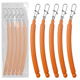 Dragging Weights for Catfishing Tolling Drifting No Snag Sinkers Slip Stick Drag Weights Bottom Search Snagless Catfish Sinker Fishing Weights Catfishing Tackle Gear (Orange-5pcs, 2OZ)