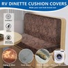 ANARACHON Leather Look RV Camper Dinette Cushion Covers, Washable RV