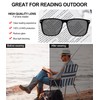 OCCI CHIARI Oversized Reading Sunglasses for Men 1.75 Sun Readers