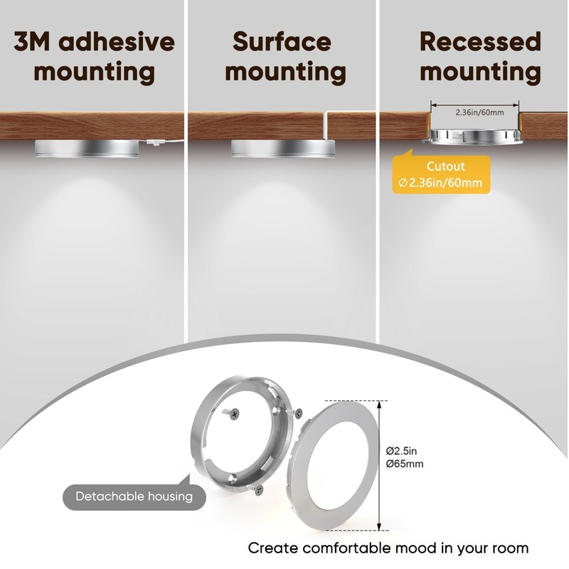 VST LED Smart Under Cabinet Lighting, Alexa Google Home App