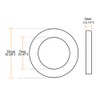 uxcell Rubber Flat Washers 12mm OD 7mm ID 3mm Thickness