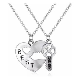 Collar Dividido En Corazon Y Llave Para Los Mejores Amigos Best Friends Forever Amigos Para Siempre Regalo Ideal Para Una Hermosa Amistad Fiesta Cumpleaños Navidad Reyes San Valentin