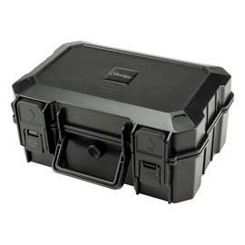 Passatore Cigar Case Black Acrylic Travel Humidor for 15 Cigars