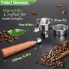 51mm Portafilter for CASABREWS 3700/CM5418, Dual Spout Espresso Handle with