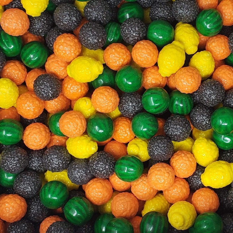Fruidles Fancy Fruit Bubble Gum Balls, Original Fruit Shaped Candy