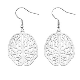 CENWA Brain Earrings Psychology Gift Medical Student Gift (Brain Earrings CA)