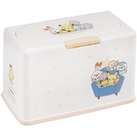 Skater MKST1NAG-A Antibacterial Mask Stocker, Lift Up Type, Pokemon Pocket Piece, Holds Approximately 60 Masks