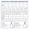 RunLessWire 5 Amp On/Off Receiver Add-On RF Relay Compatible with