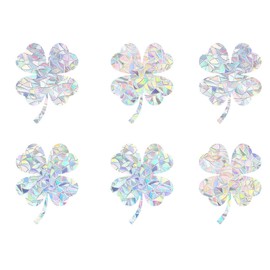 6Pcs Rainbow Suncatcher Window Clings Anti Collision Window Stickers Decals for Birds