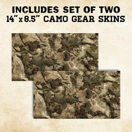 Mossy Oak Graphics Brush Camouflage Matte Gear Skin - Easy to Install Vinyl Wrap with Matte Finish - Ideal for Guns, Bows, Cameras, and Other Hunting Accessories