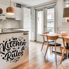 Kitchen Wall Sticker My Kitchen My Rules – Elegant Vinyl