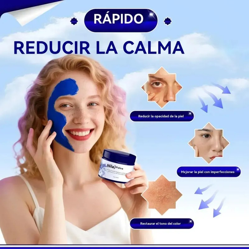 Hjkggff//* Polvo Azul Nila Marroquí Para El Oopczachfgfg