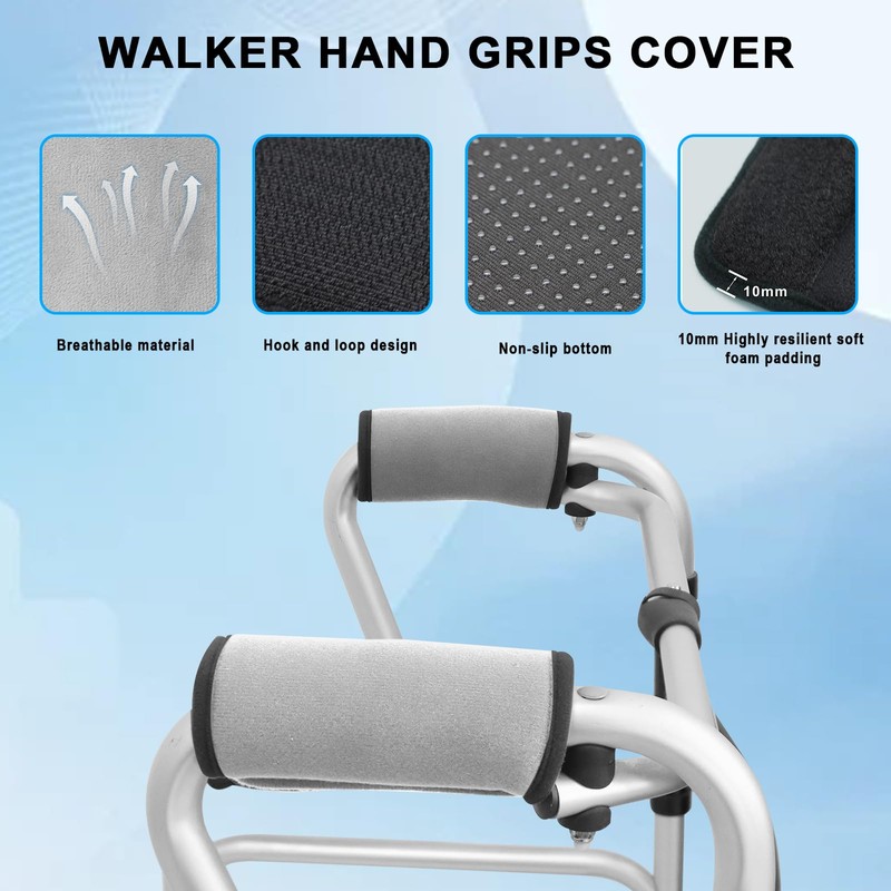 2 Pack Walker Handle Cushions Walker Grip Covers Pads Walker