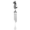 ICE ARMOR 25" Long Metal Black Mermaid Silhouette Wind Chime