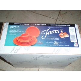 Fiesta 5-Piece Place Setting POPPY NEW IN BOX RETAILS $56.00
