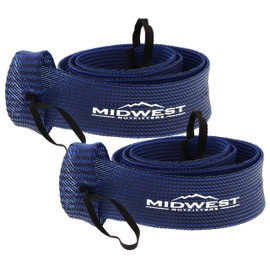 Midwest Outfitters - Calcetines para caña de pescar – Funda para caña de pescar, fundas para caña de pescar para lanzador giratorio y caña de pescar juvenil, varios tamaños y colores