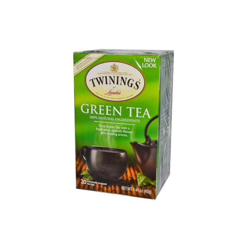 Twinings Green Tea, 1.48 Ounce Box 20 individual tea bags